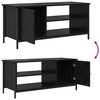 vidaXL Meuble TV Ch&ecirc;ne noir 100 x 40 x 45 cm Bois d'ing&eacute;nierie