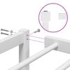 vidaXL Cadre de lit m&eacute;tal sans matelas blanc 100x190 cm