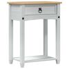 vidaXL Table console Blanc 55 x 35 x 73 cm Pin massif