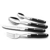 Lou Laguiole Ensemble de couverts 24 pcs Comptoir Noir