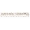 vidaXL Cadre de lit sans matelas blanc 100x200 cm bois de pin massif