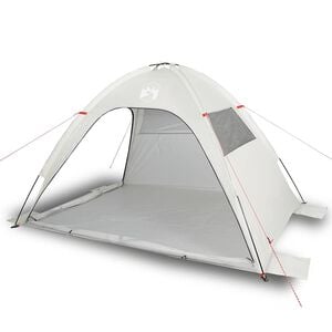 vidaXL Tente de plage gris imperm&eacute;able