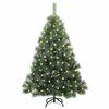 vidaXL Sapin de No&euml;l artificiel avec 150 LED Vert 120 cm PE et PVC
