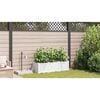 vidaXL Cache-pot de jardin 3 pcs Blanc Plastique