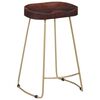 vidaXL Tabourets de bar Gavin lot de 2 bois de manguier massif
