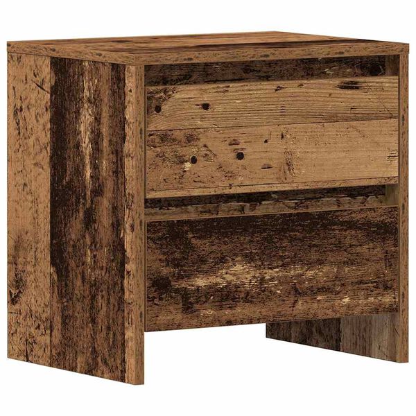 vidaXL Cabinet de chevet avec tiroir Bois ancien 45 x 34 x 44,5 cm