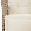 vidaXL Ensemble &agrave; manger de jardin et coussins 9 pcs beige Poly rotin
