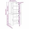 vidaXL Haut Armoire 2 pcs Ch&ecirc;ne artisanal Bois d'ing&eacute;nierie