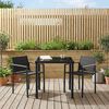 vidaXL Ensemble de meubles d'ext&eacute;rieur 3 pcs Noir et anthracite