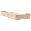 vidaXL Cadre de lit Marron 90 x 190 cm Pin massif