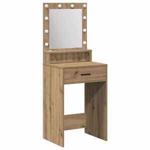 vidaXL Table de Toilette Ch&ecirc;ne artisanal 50 x 41 x 135 cm