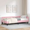 vidaXL Cadre de lit d'angle avec matelas Autre 2 pcs Gris Velours