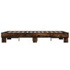 vidaXL Cadre de lit sans matelas ch&ecirc;ne marron 120x190 cm