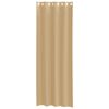 vidaXL Rideaux en voile avec &oelig;illets 2 pcs sable