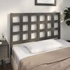 vidaXL T&ecirc;te de lit Gris 125,5x4x100 cm Bois massif de pin