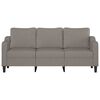 vidaXL Canap&eacute; &agrave; 3 places Taupe 180 cm Tissu