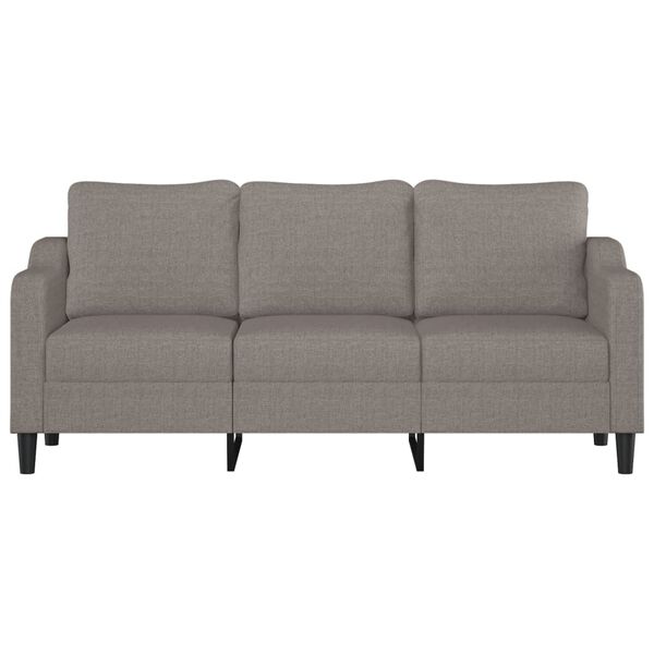vidaXL Canap&eacute; &agrave; 3 places Taupe 180 cm Tissu