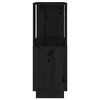 vidaXL Biblioth&egrave;que/S&eacute;parateur de pi&egrave;ce Noir 51x25x70 cm Pin solide