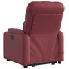 vidaXL Fauteuil inclinable de massage électrique rouge bordeaux