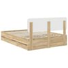 vidaXL Cadre de lit Ch&ecirc;ne Sonoma 150 x 200 cm Bois d&rsquo;ing&eacute;nierie