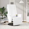 vidaXL Fauteuil inclinable de massage repose-pieds blanc similicuir