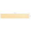 vidaXL &Eacute;cran de balcon Blanc et jaune 75x500 cm Tissu Oxford