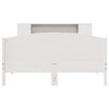 vidaXL Lit biblioth&egrave;que sans matelas blanc 160x200 cm bois pin massif