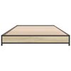 vidaXL Cadre de lit sans matelas ch&ecirc;ne sonoma 75x190 cm