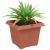 vidaXL Pot de Fleurs Carr&eacute; 6 pcs Rouge brique 23 x 23 x 17,5 cm