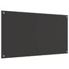 vidaXL Protection de cuisine Gris fonc&eacute; 110 x 60 cm verre tremp&eacute;