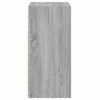 vidaXL Buffet avec lumi&egrave;res LED sonoma gris 80x35x75 cm
