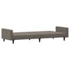 vidaXL Canap&eacute;-lit &agrave; 2 places avec repose-pied Gris clair Velours
