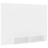 vidaXL Meuble TV mural Blanc 135x23,5x90 cm Bois d&rsquo;ing&eacute;nierie