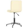 vidaXL Chaises pivotantes &agrave; manger lot de 4 cr&egrave;me similicuir