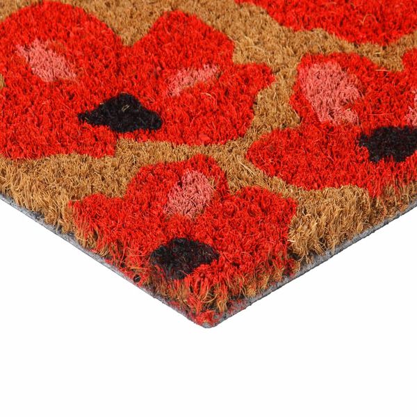 vidaXL Tapis de porte naturel 45x75 cm fibre de coco touffet&eacute;