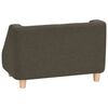 vidaXL Canap&eacute; pour chien Gris fonc&eacute; 60x37x39 cm Lin