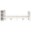 vidaXL Lit bibliothèque sans matelas blanc 150x200 cm bois pin massif