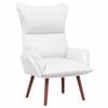 vidaXL fauteuil Blanc 69 x 74 x 93 cm Cuir artificiel