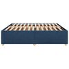vidaXL Cadre de lit sans matelas bleu 180x200 cm tissu