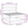 vidaXL Canap&eacute;s de jardin sans accoudoirs 2 pcs bois massif douglas