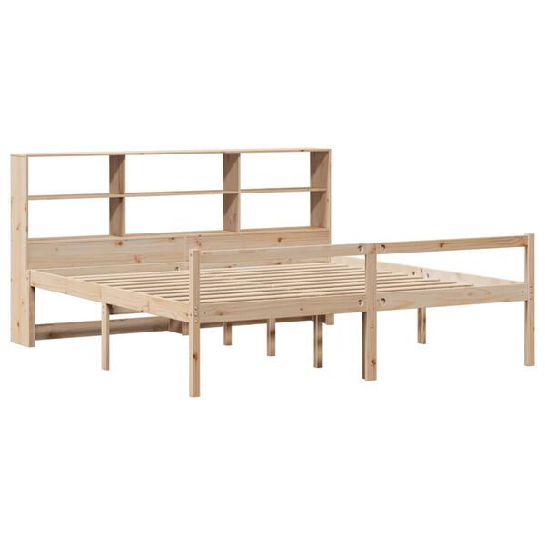 vidaXL Lit biblioth&egrave;que sans matelas 180x200 cm bois massif de pin