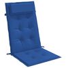 vidaXL Coussins de chaise &agrave; dossier haut lot de 6 bleu royal