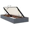 vidaXL Lit de Rangement avec matelas Gris fonc&eacute; 90 x 200 cm Velours