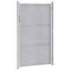 vidaXL Porte de Jardin Argenté 100 x 150 cm Acier inoxydable