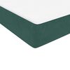 vidaXL Sommier à lattes de lit et matelas et LED vert foncé 90x220 cm velours