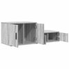 vidaXL Armoire de rangement 2 pcs Gris Sonoma 127 x 41 x 40 cm