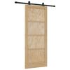 vidaXL Porte coulissante ORKDAL Marron 83 x 202 cm Pin massif