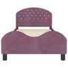 vidaXL Cadre de lit pour enfants avec t&ecirc;te de lit Pourpre 90 x 200 cm
