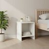 vidaXL Tables de chevet 2 pcs Blanc 35x30x40 cm Bois de pin massif
