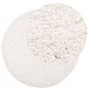 vidaXL Tapis shaggy PAMPLONA poils longs moderne cr&egrave;me &Oslash; 80 cm